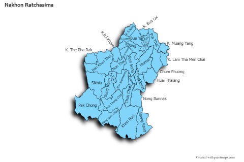 Sample Maps for Nakhon Ratchasima (blue,shadowy)