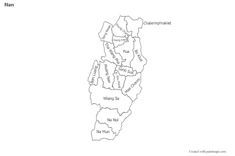 Mapas de muestra para Nan (blanco-negro)