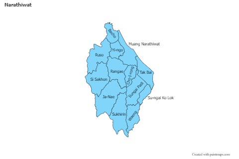 Sample Maps for Narathiwat (blue)