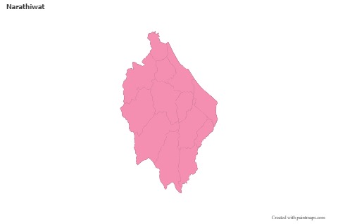 Sample Maps for Narathiwat (pink,outline)