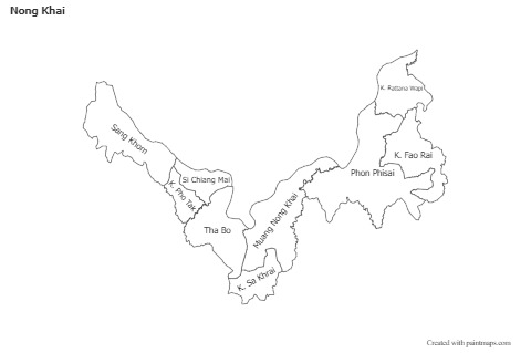 Sample Maps for Nong Khai (black-white)