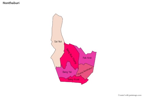 Sample Maps for Nonthaburi (colored)