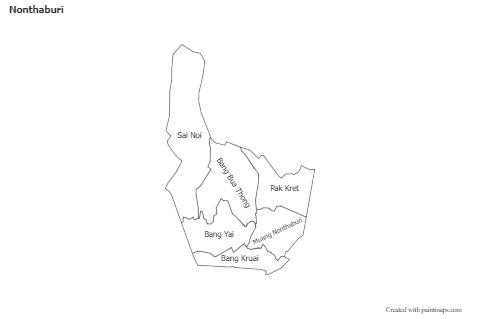Sample Maps for Nonthaburi (black-white)