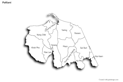 Sample Maps for Pattani (black-white,shadowy)