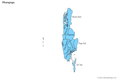 Mapas de muestra para Phangnga (azul)