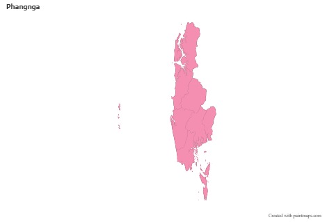 Mapas de muestra para Phangnga (rosa,contorno)