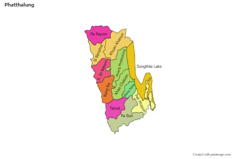 Sample Maps for Phatthalung (colored)