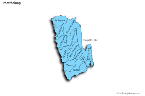 Sample Maps for Phatthalung (blue,shadowy)