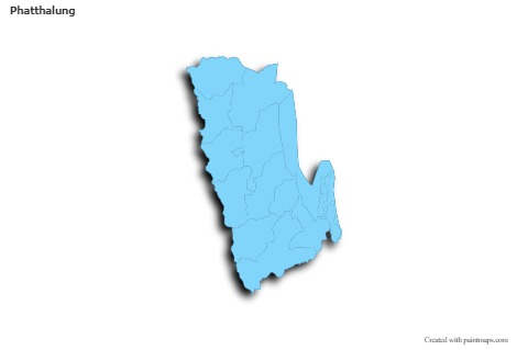 Sample Maps for Phatthalung (blue,outline,shadowy)