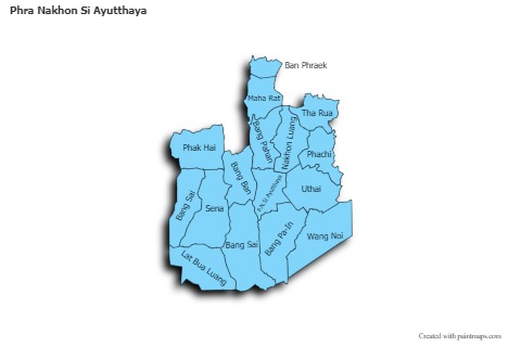 Sample Maps for Phra Nakhon Si Ayutthaya (blue,shadowy)