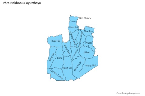 Sample Maps for Phra Nakhon Si Ayutthaya (blue)