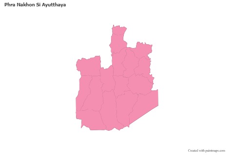 Sample Maps for Phra Nakhon Si Ayutthaya (pink,outline)