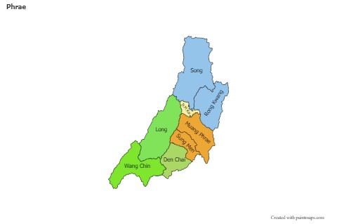 Mapas de muestra para Phrae (coloreado)