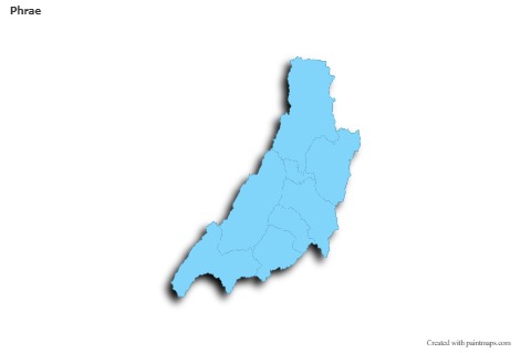 Mapas de muestra para Phrae (azul,contorno,sombrío)
