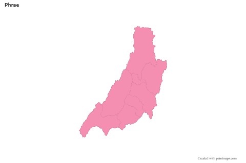 Mapas de muestra para Phrae (rosa,contorno)