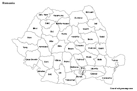 Sample Maps for Romania (black-white)