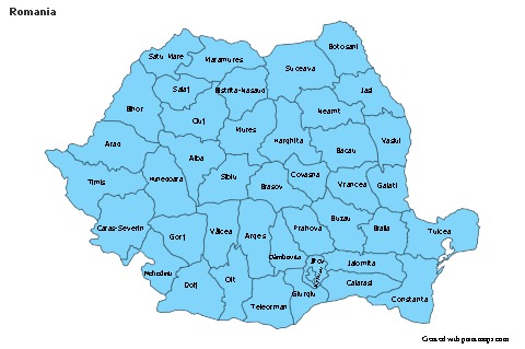 Sample Maps for Romania (blue)
