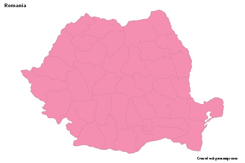 Sample Maps for Romania (pink,outline)