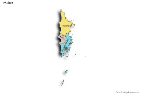 Sample Maps for Phuket (colored,shadowy)
