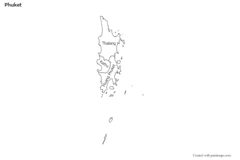 Sample Maps for Phuket (black-white)