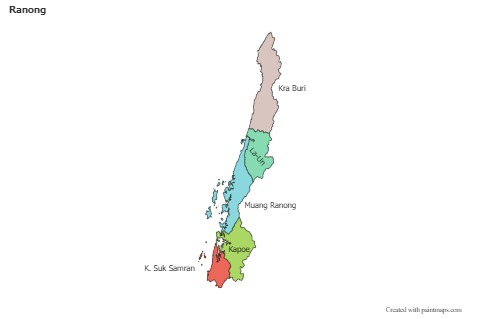 Ranong için Örnek Haritalar (renkli)
