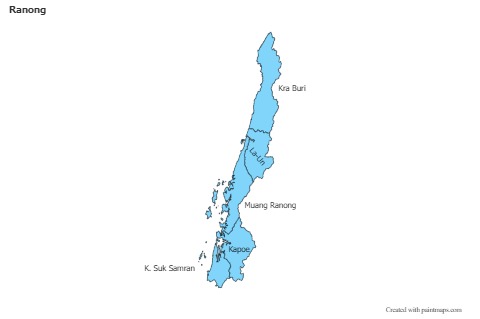 Ranong için Örnek Haritalar (mavi)
