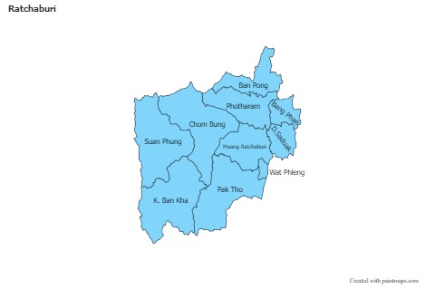Mapas de muestra para Ratchaburi (azul)