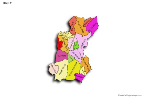 Sample Maps for Roi Et (colored,shadowy)