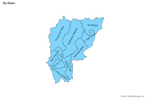 Sa Kaeo için Örnek Haritalar (mavi)