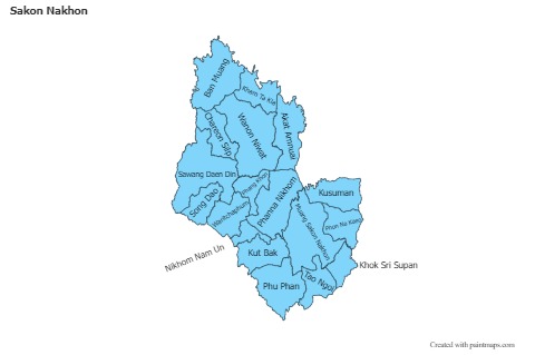 Sample Maps for Sakon Nakhon (blue)
