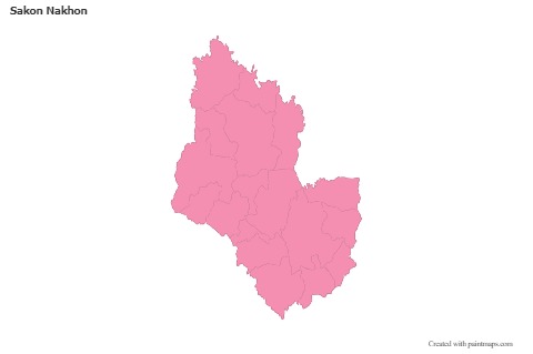 Sample Maps for Sakon Nakhon (pink,outline)