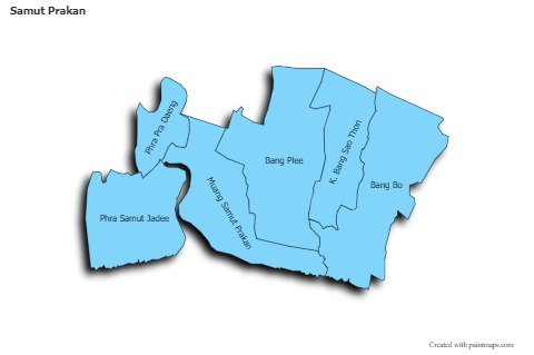 Sample Maps for Samut Prakan (blue,shadowy)