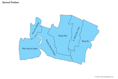 Sample Maps for Samut Prakan (blue)