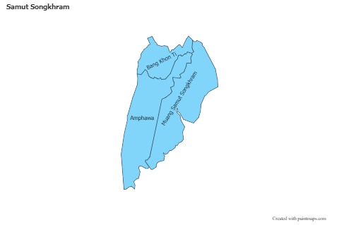 Samut Songkhram için Örnek Haritalar (mavi)
