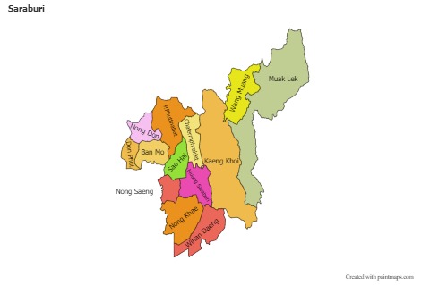 Sample Maps for Saraburi (colored)
