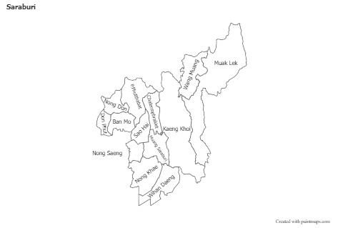 Sample Maps for Saraburi (black-white)