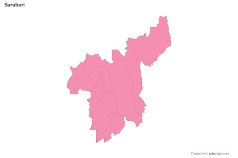 Sample Maps for Saraburi (pink,outline)