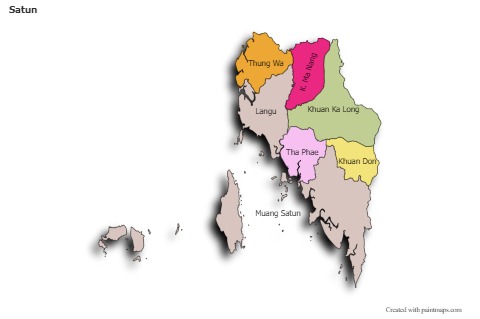 Sample Maps for Satun (colored,shadowy)