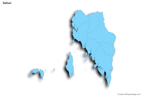 Sample Maps for Satun (blue,outline,shadowy)