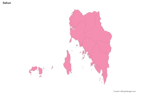 Sample Maps for Satun (pink,outline)