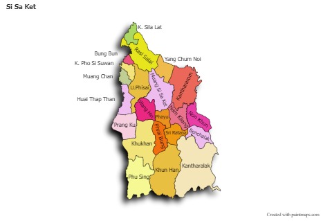Sample Maps for Si Sa Ket (colored,shadowy)