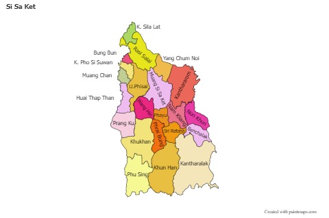 Sample Maps for Si Sa Ket (colored)