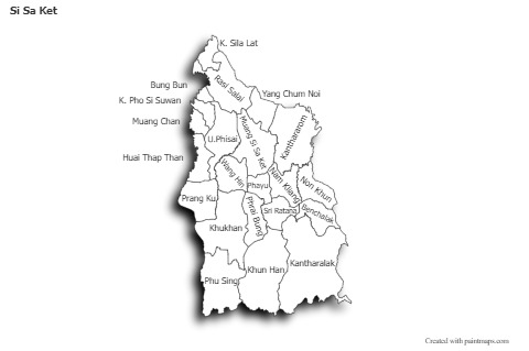 Sample Maps for Si Sa Ket (black-white,shadowy)