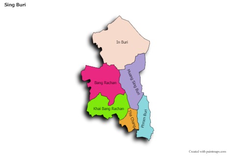 Sample Maps for Sing Buri (colored,shadowy)