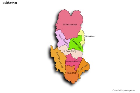 Sample Maps for Sukhothai (colored,shadowy)