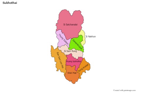 Sample Maps for Sukhothai (colored)