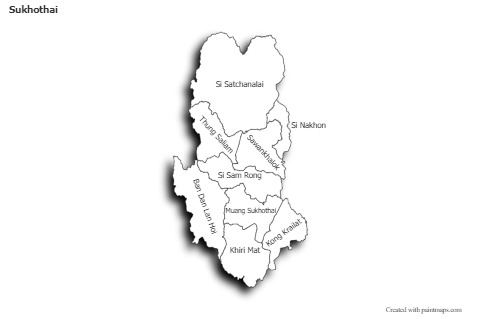 Sample Maps for Sukhothai (black-white,shadowy)