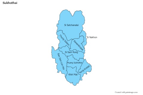 Sample Maps for Sukhothai (blue)