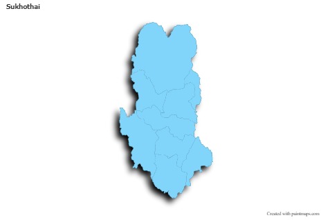 Sample Maps for Sukhothai (blue,outline,shadowy)