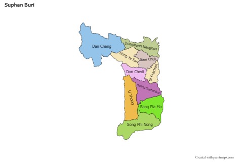 Sample Maps for Suphan Buri (colored)
